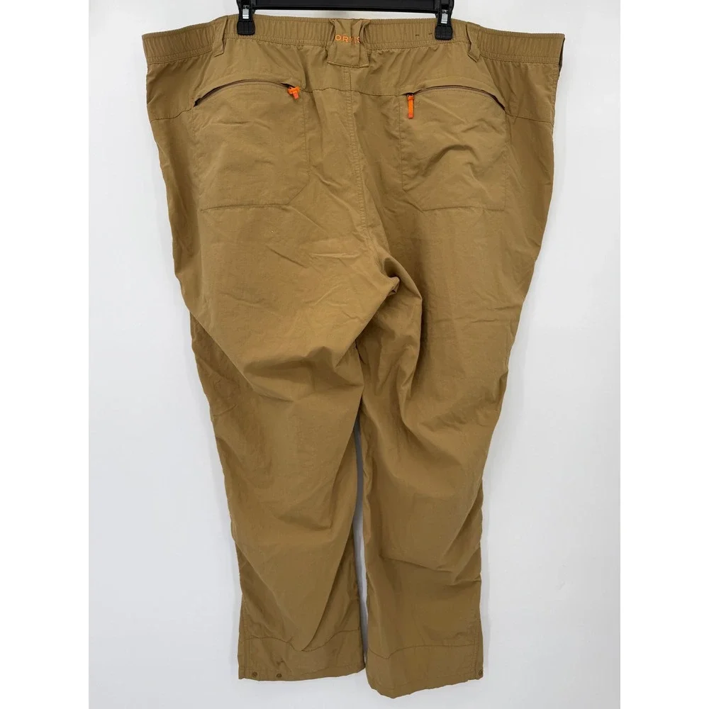 Orvis Pants Mens XXXL 30 Tan Outdoor Hiking Nylon Performance Straight Leg